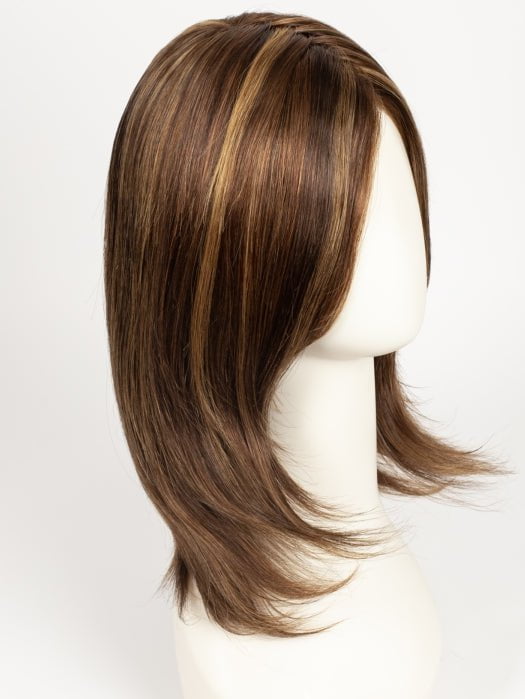 FS6/30/27 TOFFEE TRUFFLE | Brown, Medium Red-Gold, Medium Red-Gold Blonde Blend with Medium Gold Blonde Bold Highlights