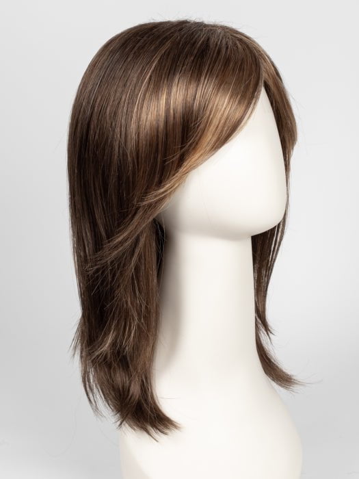 R9F26 MOCHA FOIL | Warm Medium Brown with Medium Golden Blonde Highlights Around the Face