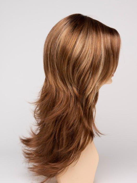 CREAMED COFFEE | Medium Brown roots and base with Cinnamon and Golden Blonde highlights