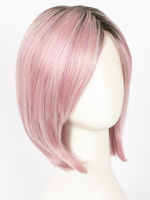 A dusty pink coloration reflects the latest trend in fantasy hair colors