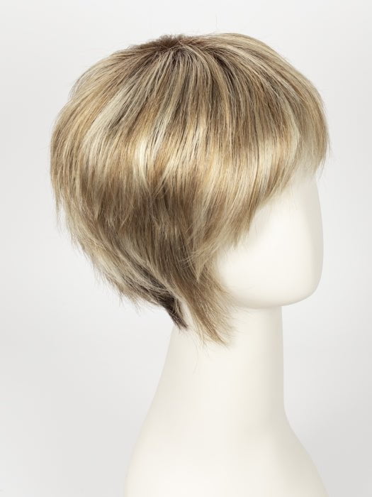 Creamy Toffee-R | Rooted Dark with Light Platinum Blonde and Light Honey Blonde 50/50 blend