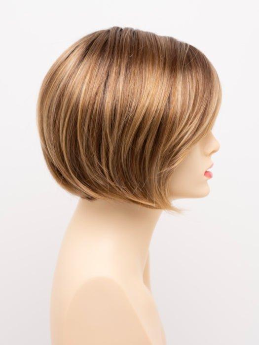 GOLDEN NUTMEG | Medium Brown roots with overall Warm Cinnamon base and Golden Blonde hightlights