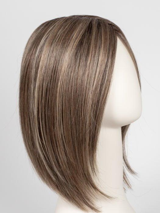 RL12/22SS SHADED CAPPUCCINO | Light Golden Brown Evenly Blended with Cool Platinum Blonde Highlights with Dark Roots