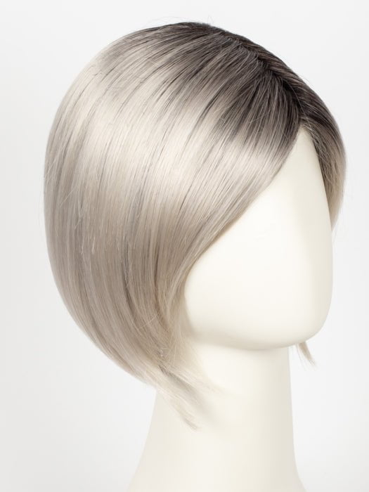 SILVER BLONDE ROOTED | Pure silver white blended with light ash blonde