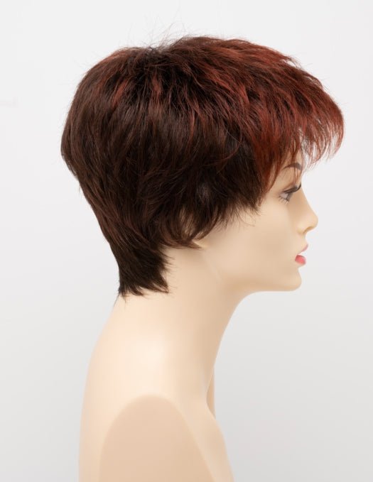 CHOCOLATE CHERRY | Dark Brown roots with overall Medium Brown base with Deep Red highlights