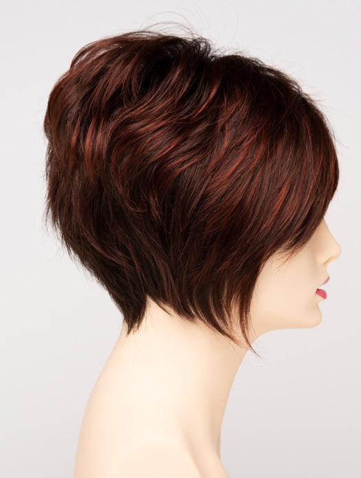 CHOCOLATE CHERRY | Dark Brown roots with overall Medium Brown base with Deep Red highlights