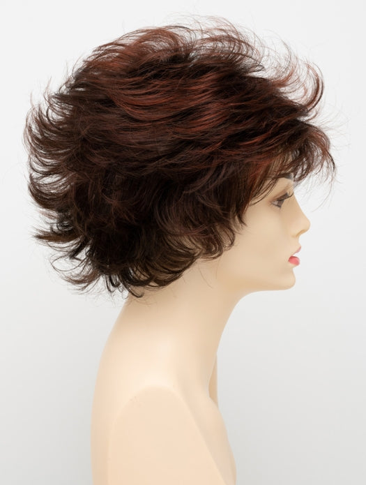 CHOCOLATE CHERRY | Dark Brown roots with overall Medium Brown base with Deep Red highlights