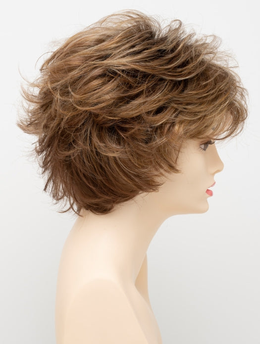 GOLDEN NUTMEG | Medium Brown roots with overall Warm Cinnamon base and Golden Blonde hightlights