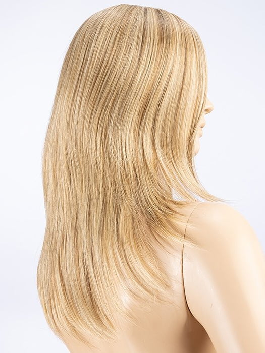 SANDY-BLONDE-ROOTED | Medium Honey Blonde, Light Ash Blonde, and Lightest Reddish Brown blend with Dark Roots