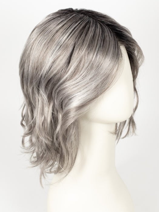 CHROMERT1B | Gray and White with 25% Medium Brown Blend and Off-Black Roots