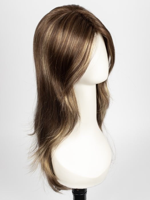 CHOCOLATE-SWIRL | Medium Brown blended with Medium Auburn and Dark Gold Blonde