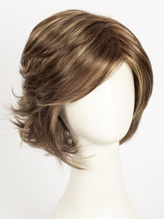 CHOCOLATE-SWIRL | Medium Brown blended with Medium Auburn and Dark Gold Blonde