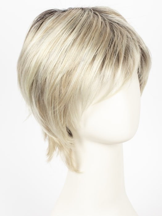 22-1001-R8 | Ash Blonde base blended with Platinum Blonde Highlights and Chestnut Brown Roots