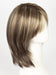 CHOCOLATE-FROST-R | Dark Brown Base with Honey Blonde and Platinum Highlights with Dark Brown Roots