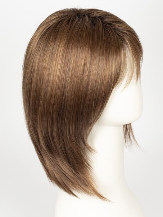 HONEY-BROWN-R | Dark Roots on a Warm Medium Brown Base with Auburn and Honey Highlights