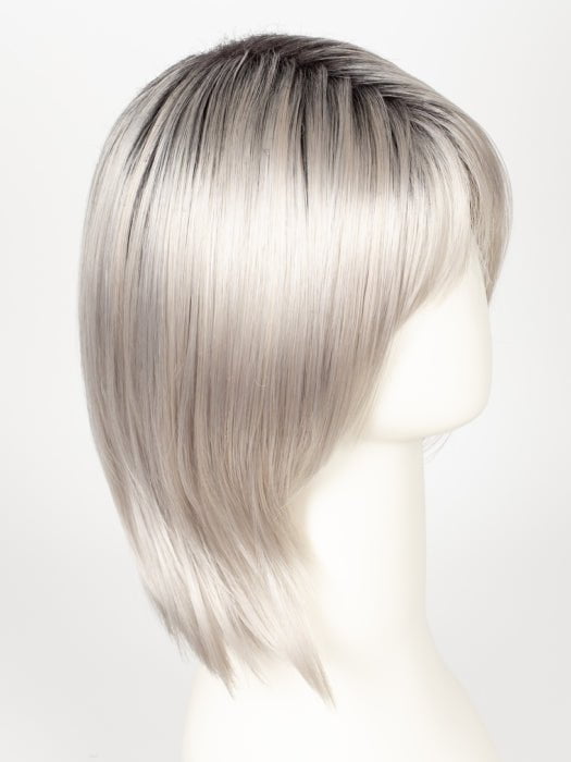 MOONSTONE | Medium Gray with Blue-toned Silver Highlights and Dark Roots