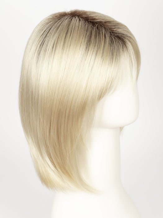 CHAMPAGNE-R | Light Beige Blonde, Medium Honey Blonde, and Platinum Blonde Blend with Dark Roots