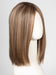 LIGHT-BERNSTEIN-ROOTED 20.27.12 | Light Auburn, Light Honey Blonde, and Light Reddish Brown blend and Dark Roots