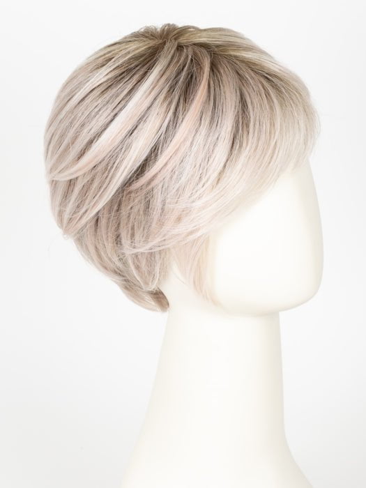 PASTEL ROSE ROOTED | Pink and Pearl Blonde Blend with Light Brown Roots