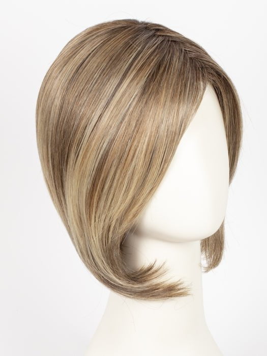 RL12/22SS SHADED CAPPUCCINO | Light Golden Brown Evenly Blended with Cool Platinum Blonde Highlights with Dark Roots