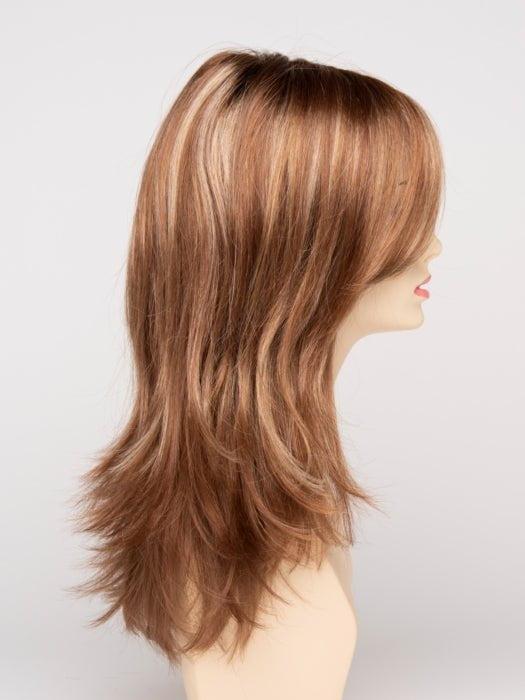 CREAMED COFFEE | Medium Brown roots and base with Cinnamon and Golden Blonde highlights