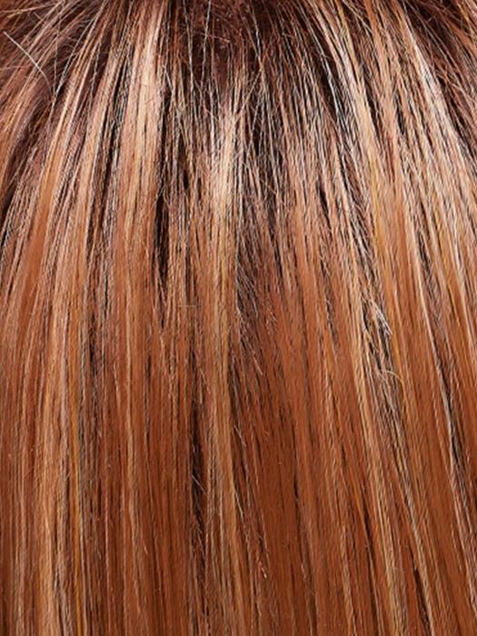 FS26/31S6 SALTED CARAMEL | Medium Natural Red Brown with Red Gold Blonde Bold Highlights, Shaded with Brown