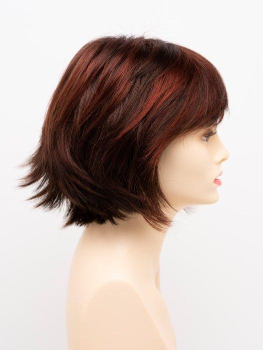 CHOCOLATE CHERRY | Dark Brown roots with overall Medium Brown base with Deep Red highlights