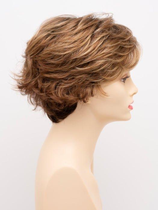 GOLDEN NUTMEG | Medium Brown roots with overall Warm Cinnamon base and Golden Blonde hightlights