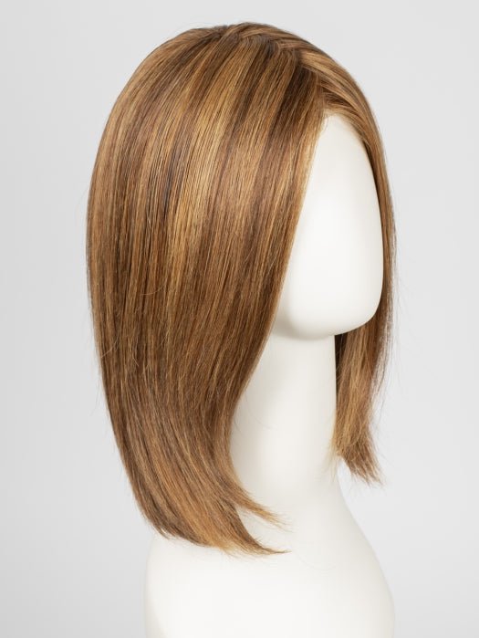 6F27 CARAMEL RIBBON | Dark Brown with Light Red-Gold Blonde Highlights and Tips