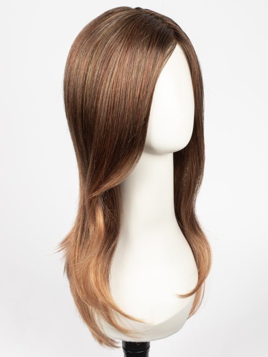 COPPER-SUNSET | Chestnut Brown with Vibrant Copper Red Highlights and Subtle Auburn Tipped Ends