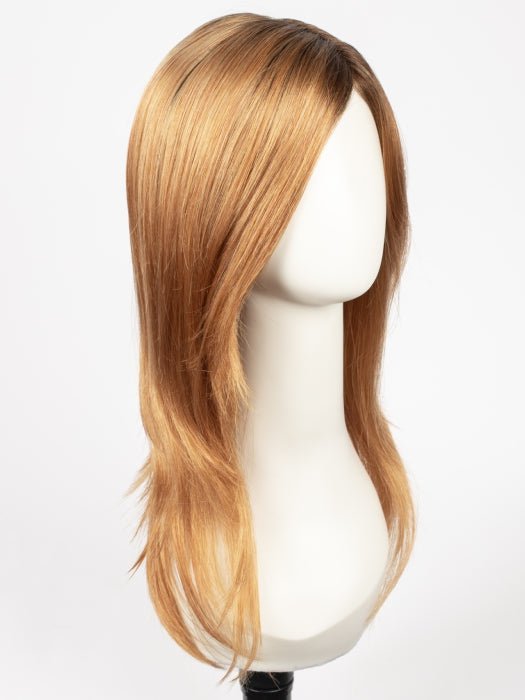 MANDARIN-ROOTED | Light Auburn and Strawberry Blonde Blend with Golden Brown Roots