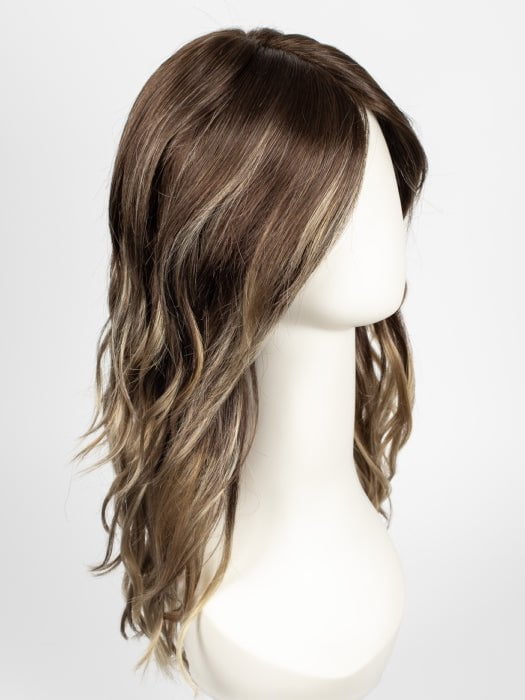 ICED-MOCHA | Light Chestnut Brown Base with Light Brown, Ash Blonde, and Golden Blonde Highlights