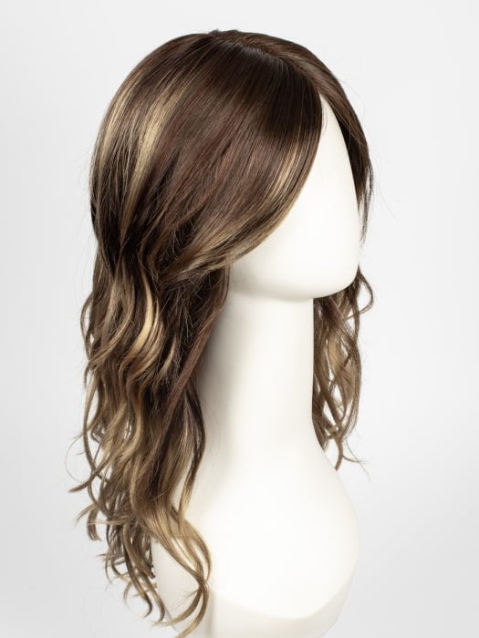 TOFFEE-LATTE | Light Chestnut Brown Base with Caramel Blonde Highlights