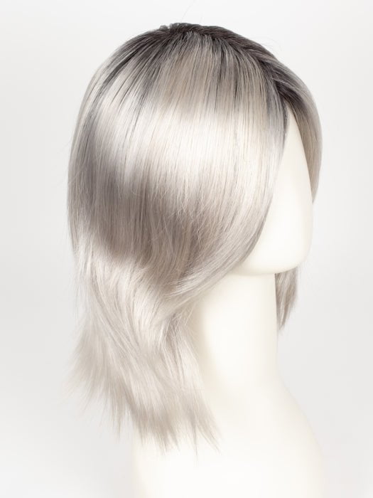 MOONSTONE | Medium Gray with Blue-toned Silver Highlights and Dark Roots