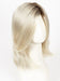 SEASHELL-BLONDE-R | Cool White Blonde and Creamy White Tones with Soft Brown Roots