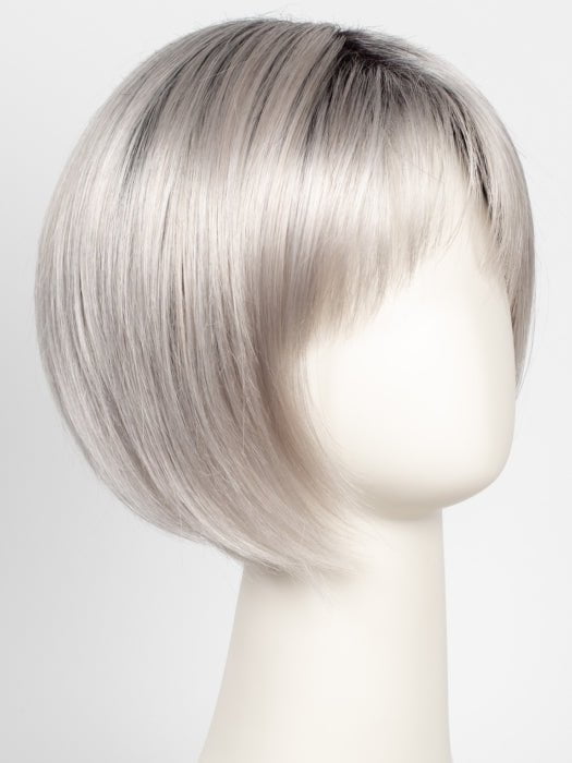 MOONSTONE | Medium Gray with Blue-toned Silver Highlights and Dark Roots