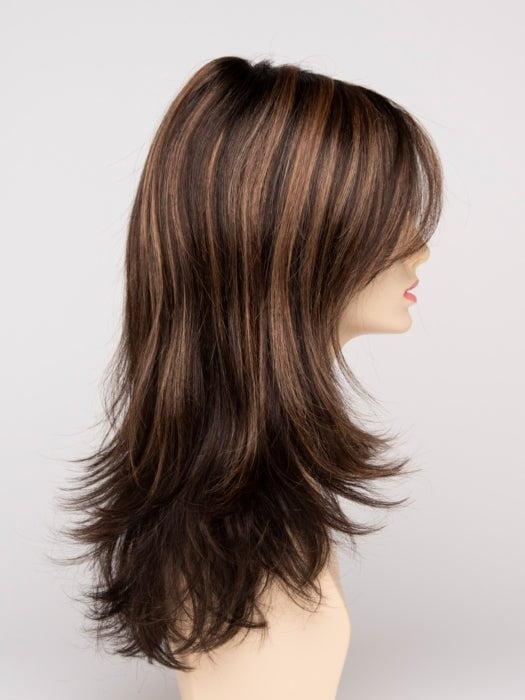 AMARETTO CREAM | Dark Brown roots with overall Medium Brown base with Honey Blonde highlights