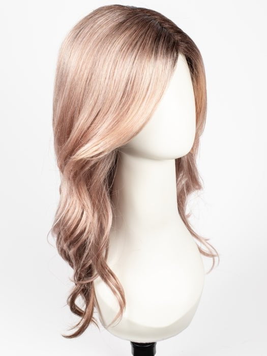 WATERMELON-R | Rich Pastel Pink Base with Subtle Soft Reddish Tone and Soft Dark Brown Roots