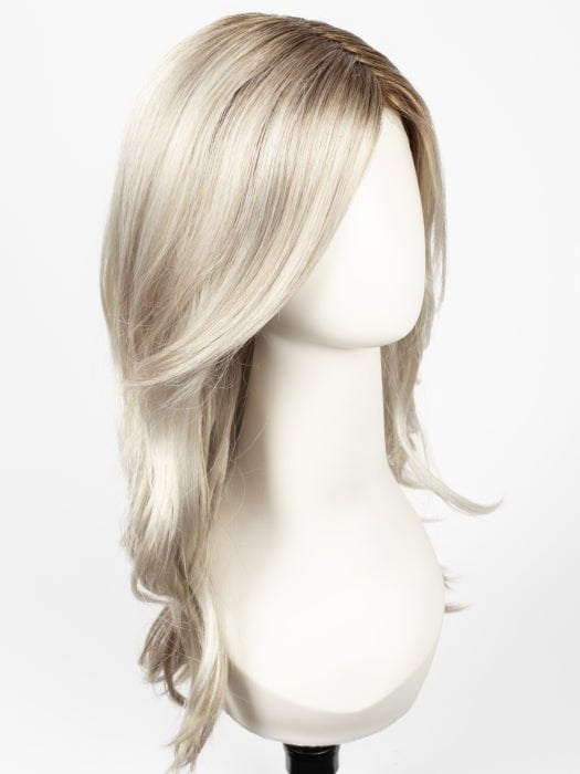 MILKY-OPAL | A Blend of Creamy Blonde and White Blonde Rooted with Warm Brown