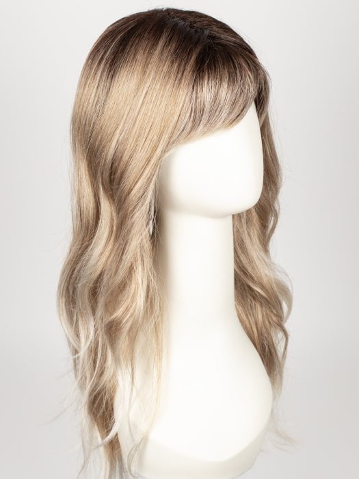 MELTED-MARSHMALLOW | Subtly Warm Dark Sandy Blonde Blend with Medium Brown Roots and Light Ash Blonde Tips and Highlights