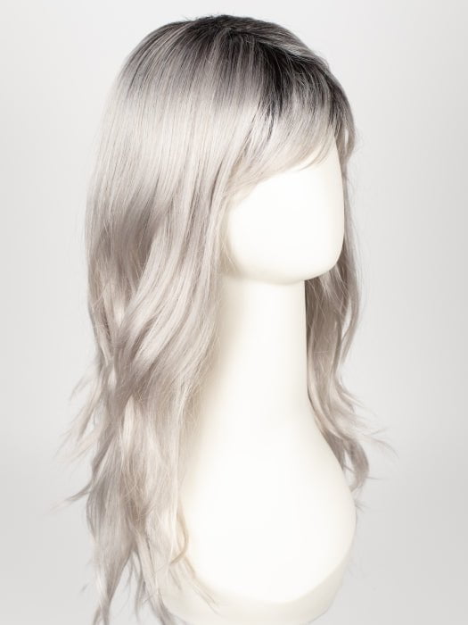 MOONSTONE | Medium Gray with Blue-toned Silver Highlights and Dark Roots