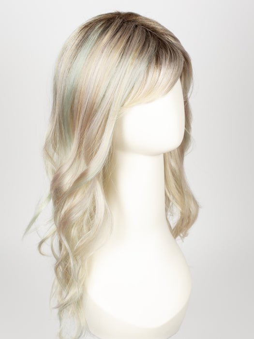 PASTEL-RAINBOW-R | Pearl Base mixed with Lavender, Mint, and Sunny Yellow with Dark Roots