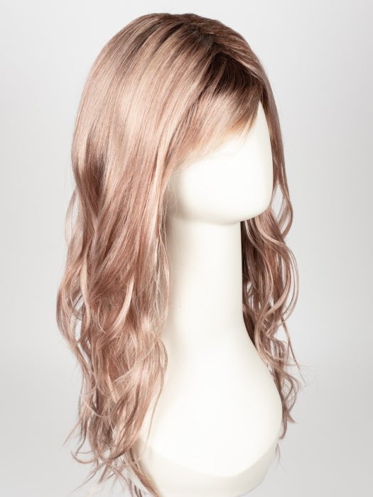 WATERMELON-R | Rich Pastel Pink Base with Subtle Soft Reddish Tone and Soft Dark Brown Roots