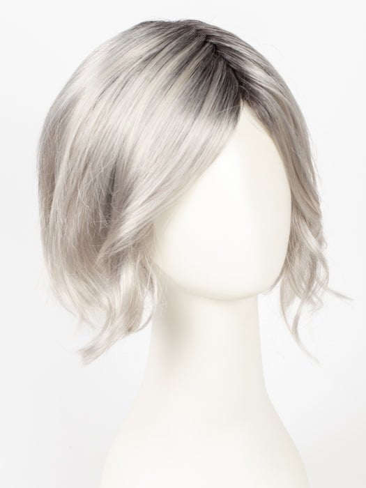 MOONSTONE | Medium Gray with Blue-toned Silver Highlights and Dark Roots