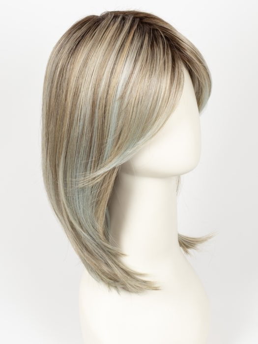 LIGHT-CHAMPAGNE-SHADED 101.23.20 | Lightest Neutral Blonde with Light Blonde and Silver White blend with light shaded roots