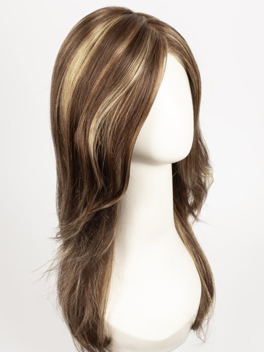 CHOCOLATE-SWIRL | Medium Brown blended with Medium Auburn and Dark Gold Blonde