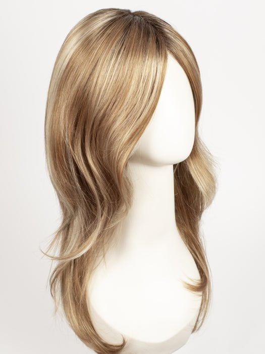 MIMOSA-HL | Light Red Brown with Dark Brown roots and Pale Blonde highlights