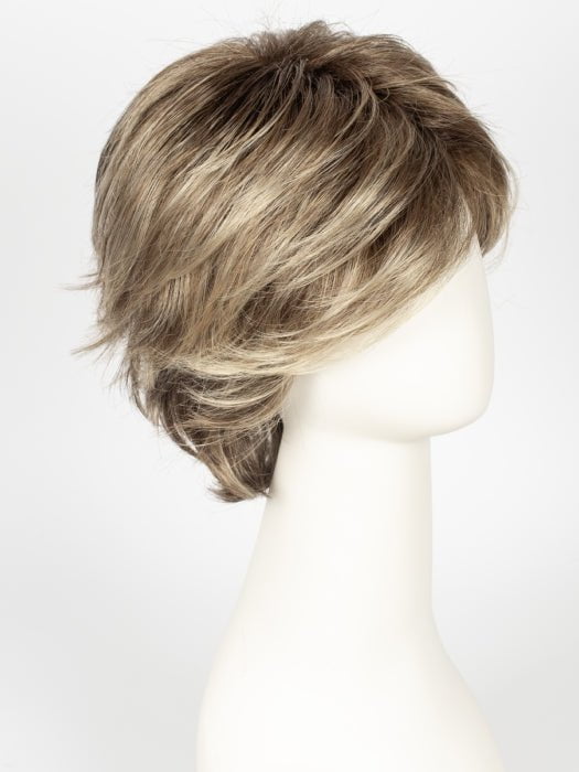 SS12/22 SHADED CAPPUCCINO | Light Golden Brown Evenly Blended with Cool Platinum Blonde Highlights and Dark Roots