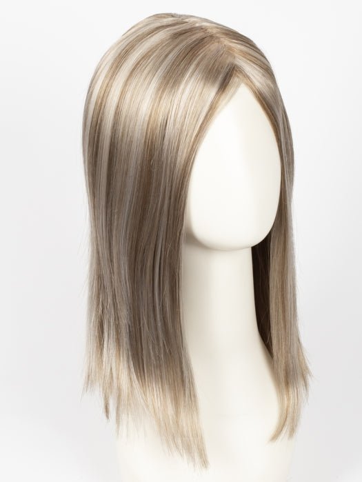 101F48T | Soft White Front, Light Brown with 75% Grey Blend with Soft White Tips