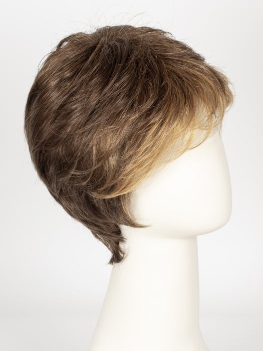 R9F26 MOCHA FOIL | Warm Medium Brown with Medium Golden Blonde Highlights Around the Face